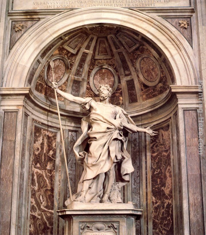 St. Longinus painting - Gian Lorenzo Bernini St. Longinus art painting